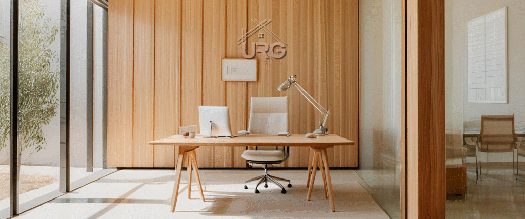 Sydney home office with ergonomic desk and chair setup