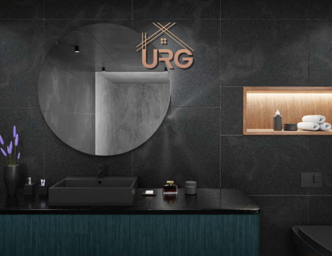Different basin materials in Sydney bathroom showroom