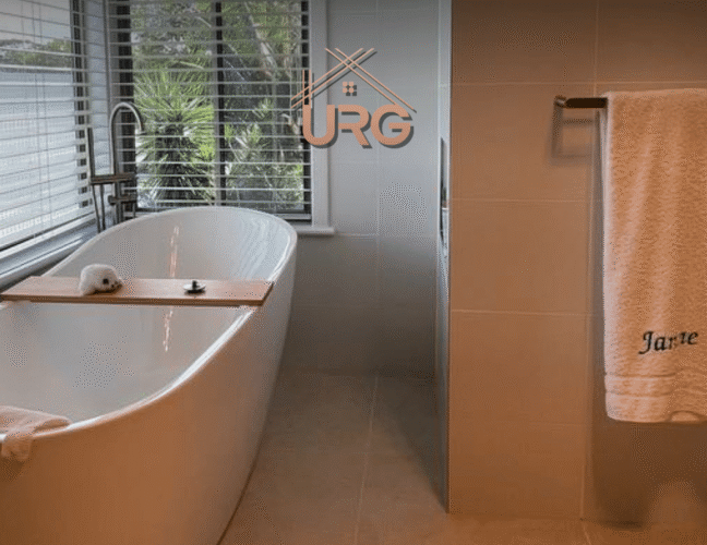 Homeowner reviewing building code for bathroom renovation